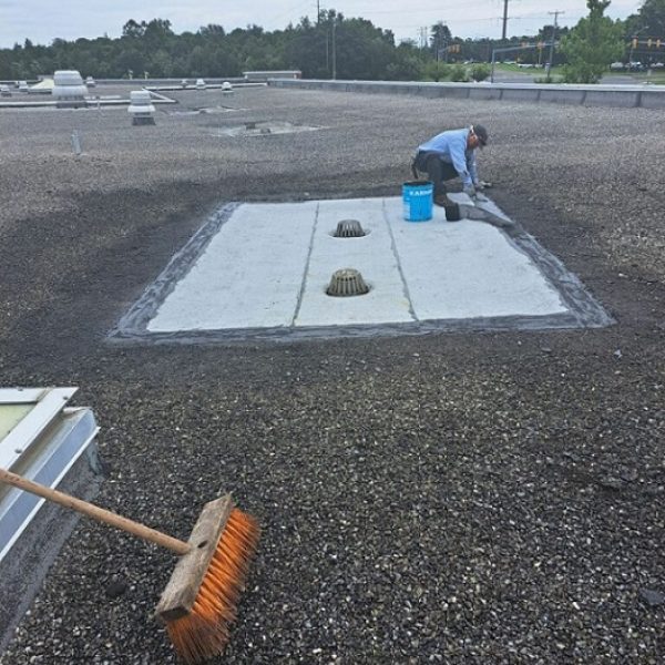Colbert Roofing Commercial Roof Drain Replacement