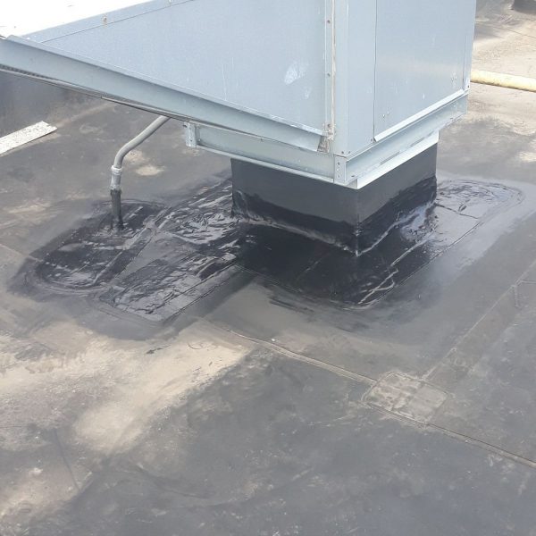 Colbert Roofing Commercial EPDM Curb Flashing Roof Modification Work